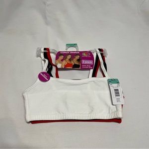 3 pack cami strap comfort bras with cotton stretch by Fruit of the loom size 32